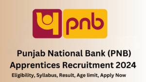 Punjab National Bank (PNB) Apprentices Recruitment 2024, Syllabus, age limit,